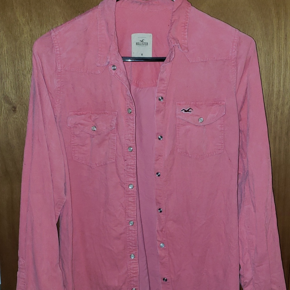 Hollister corduroy shirt